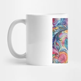 Psychedelic imagery of a horse Mug